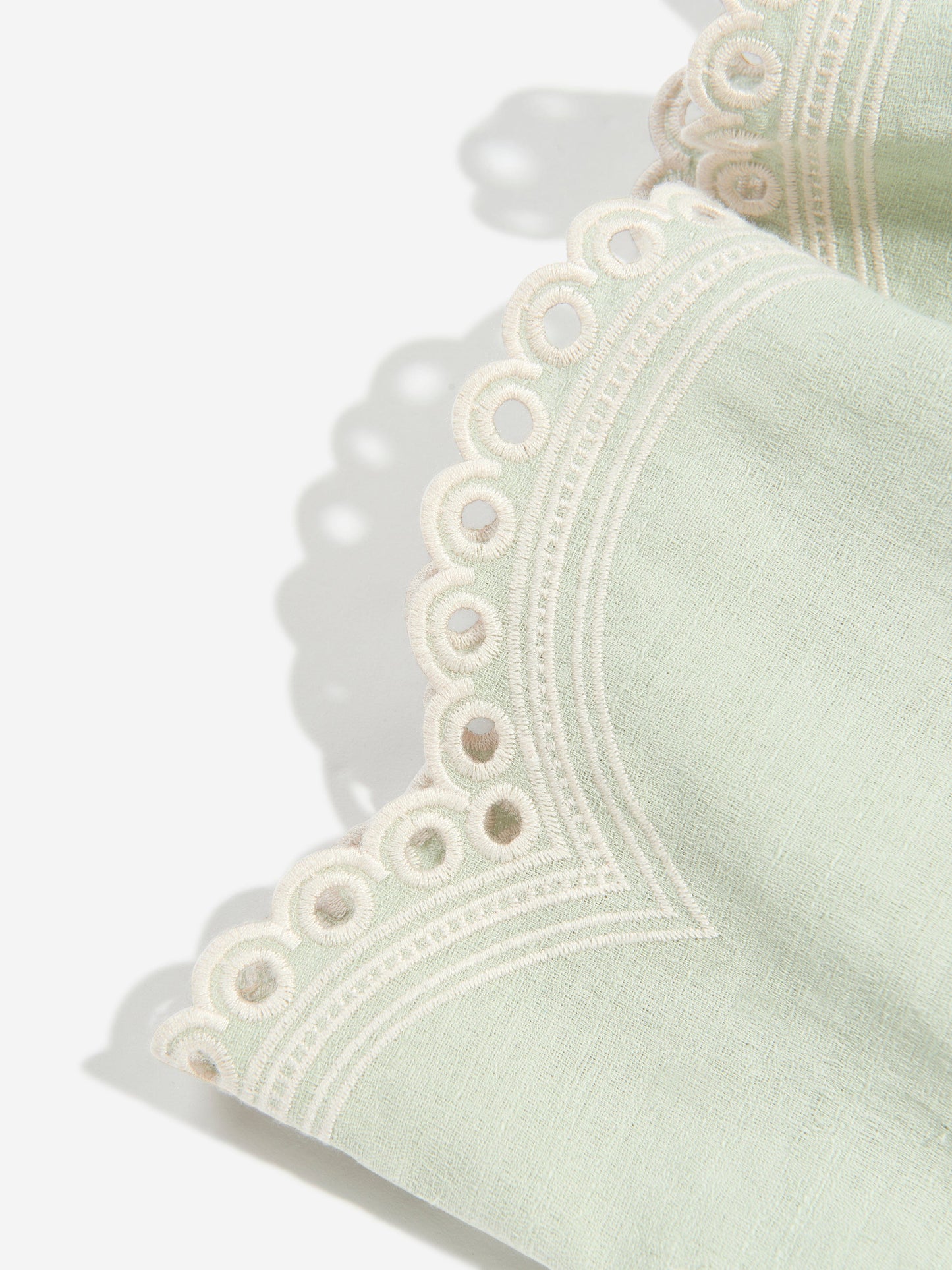 Girls Tallow Embroidered Shorts in Green