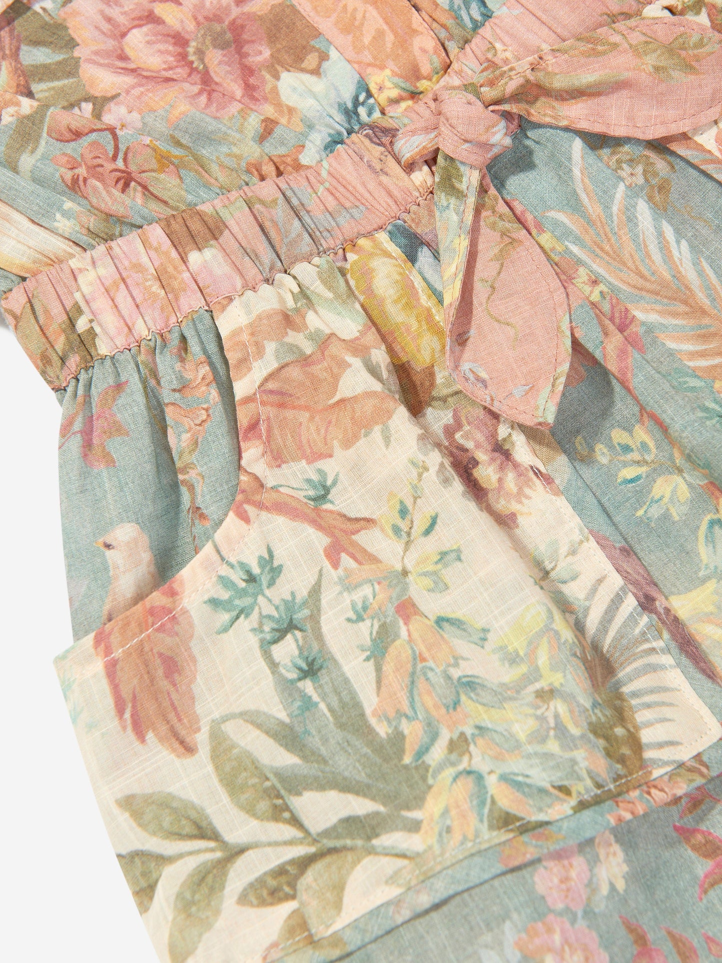 Girls Tallow Pocket Playsuit in Multicolour