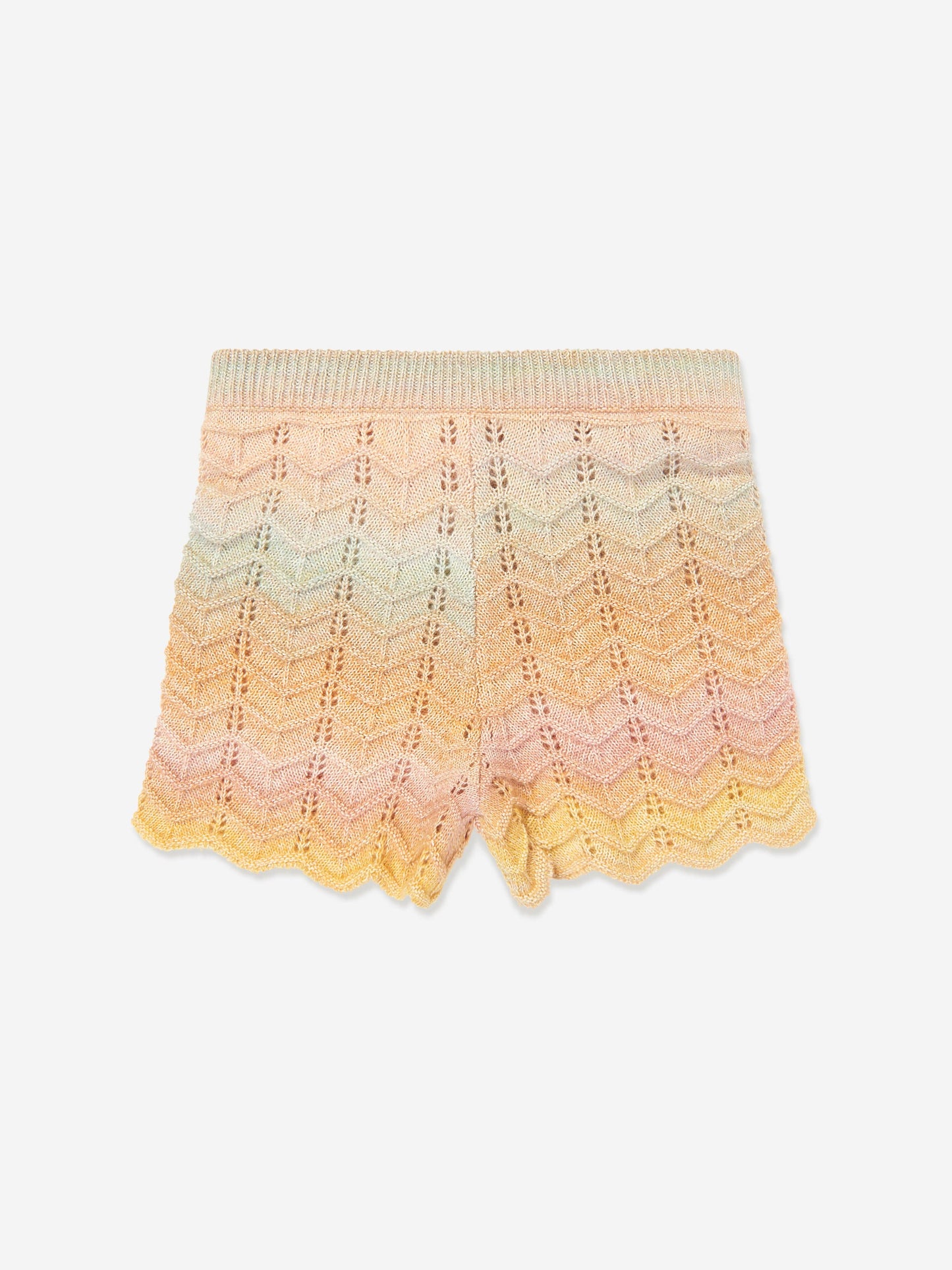 Girls Tallow Chevron Knit Polo Top in Multicolour