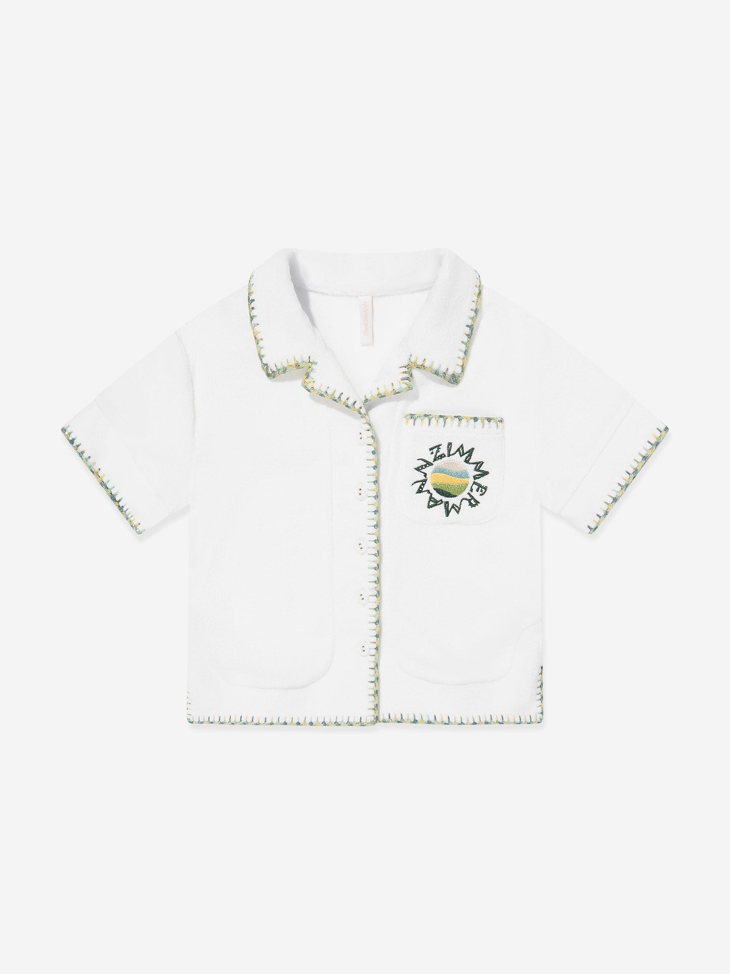 Girls Tallow Terry Top in Ivory
