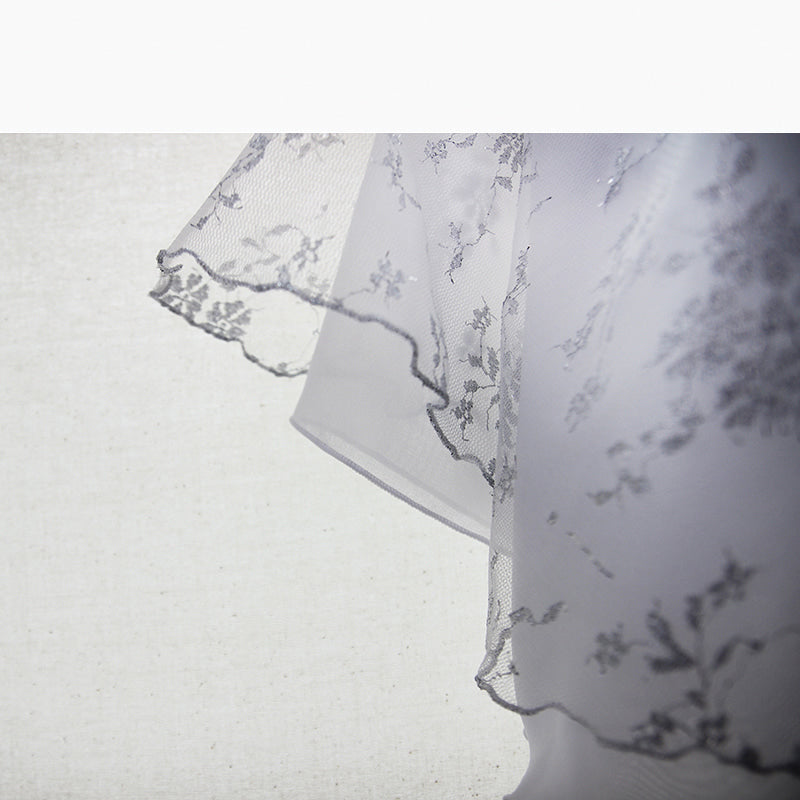 女士白色双面芭蕾舞短裙