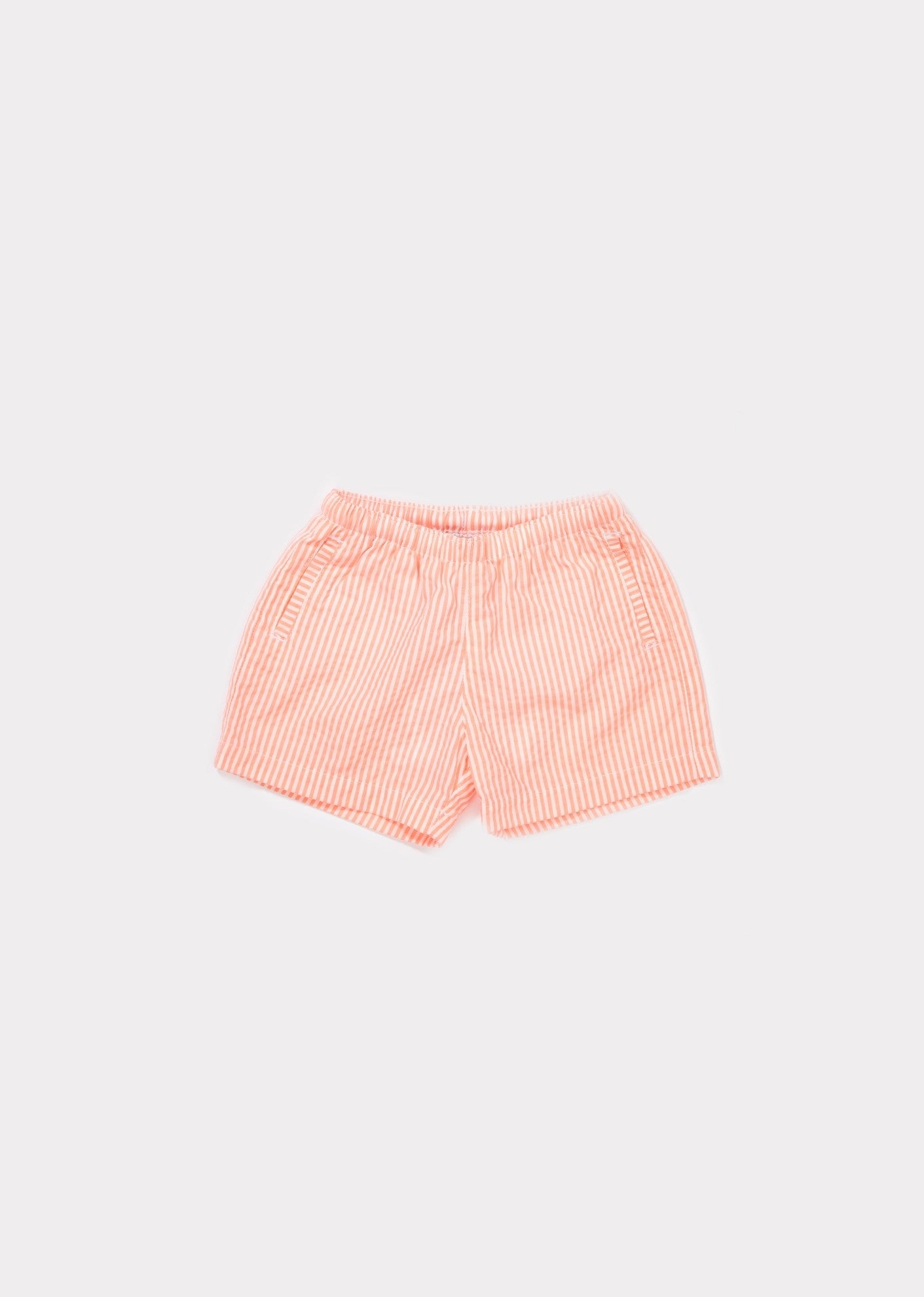 Baby Girls Geo Check Jersey Swimshorts