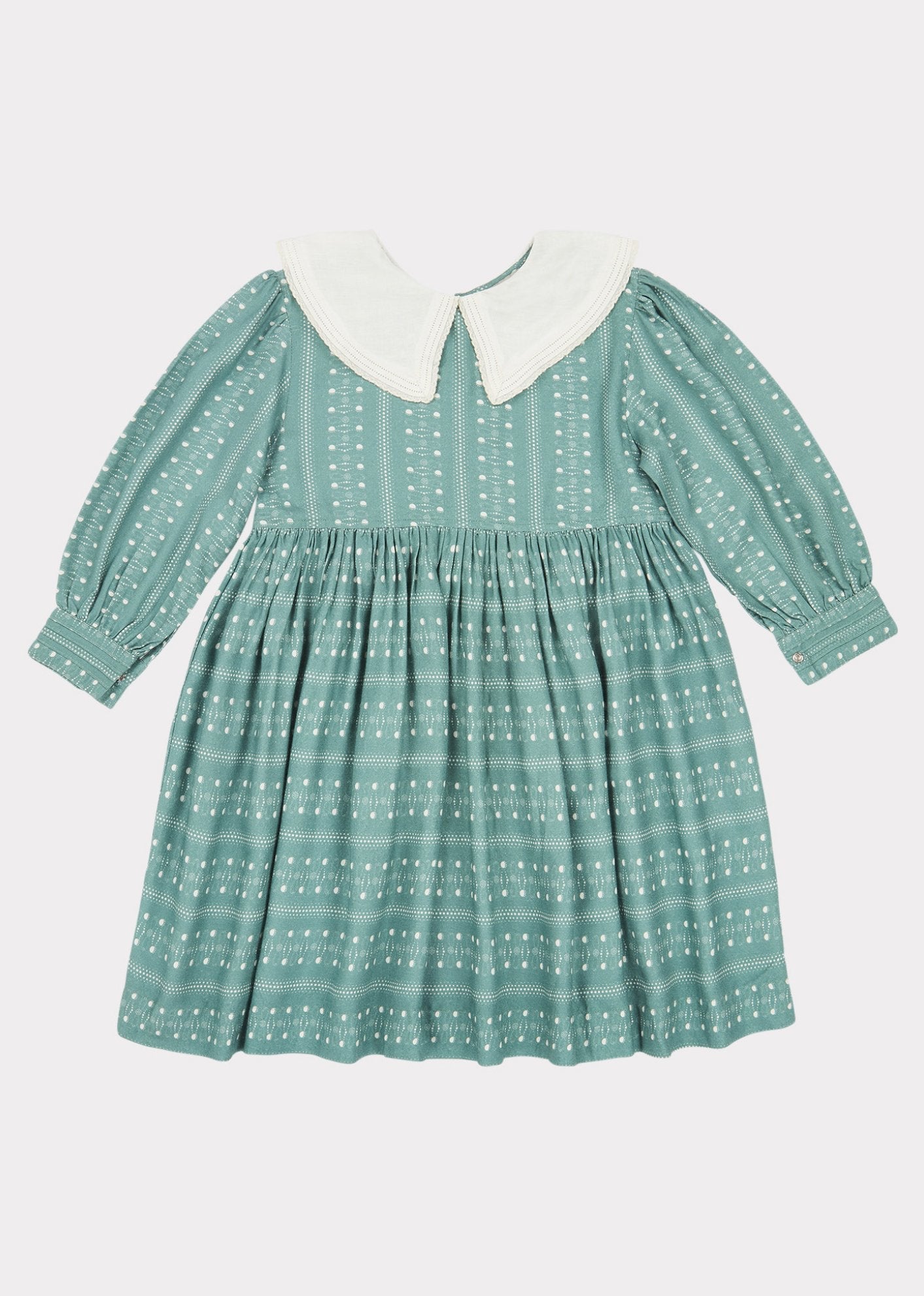Girls Teal Dotty Buzzard Dress