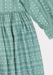 Girls Teal Dotty Buzzard Dress