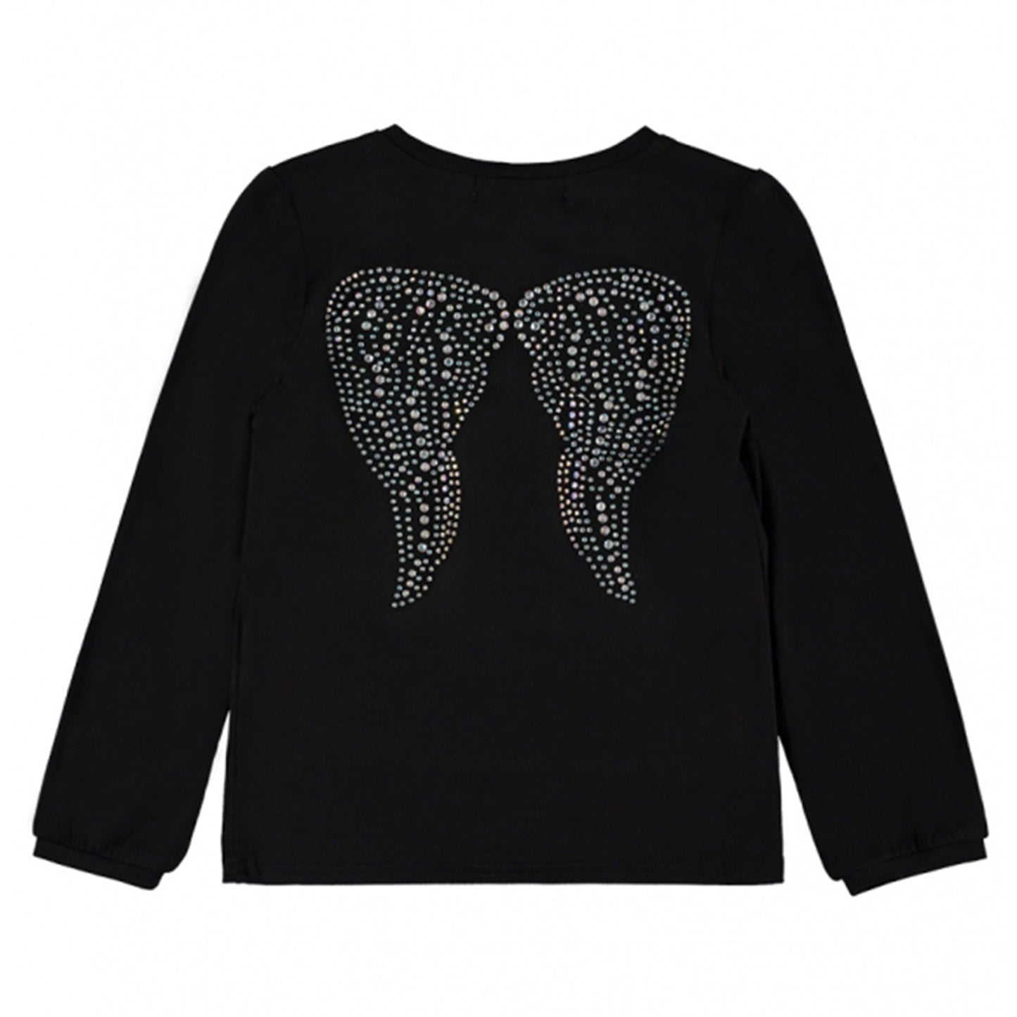 Girls Black Knitted T-shirt