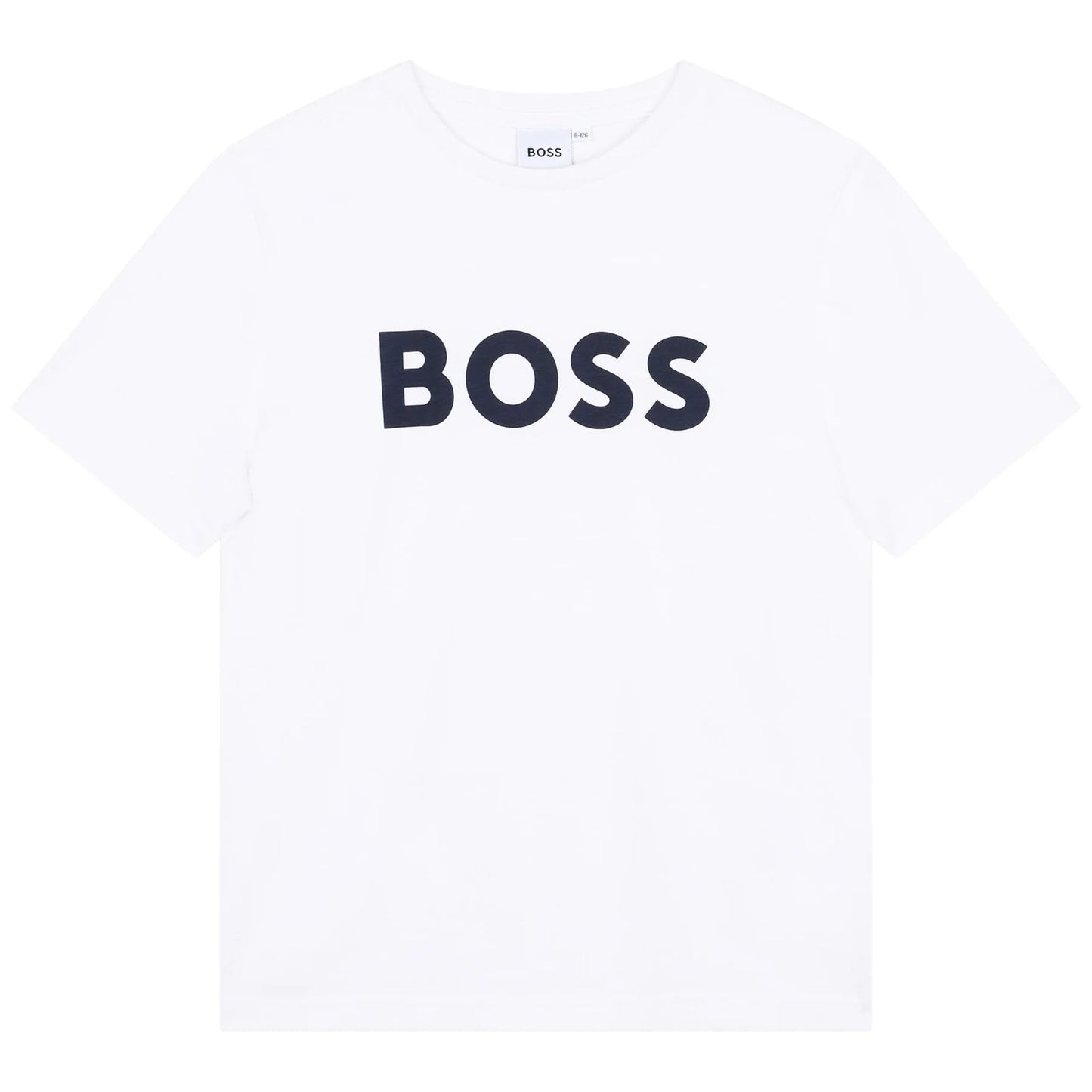 男童白色Logo棉T恤
