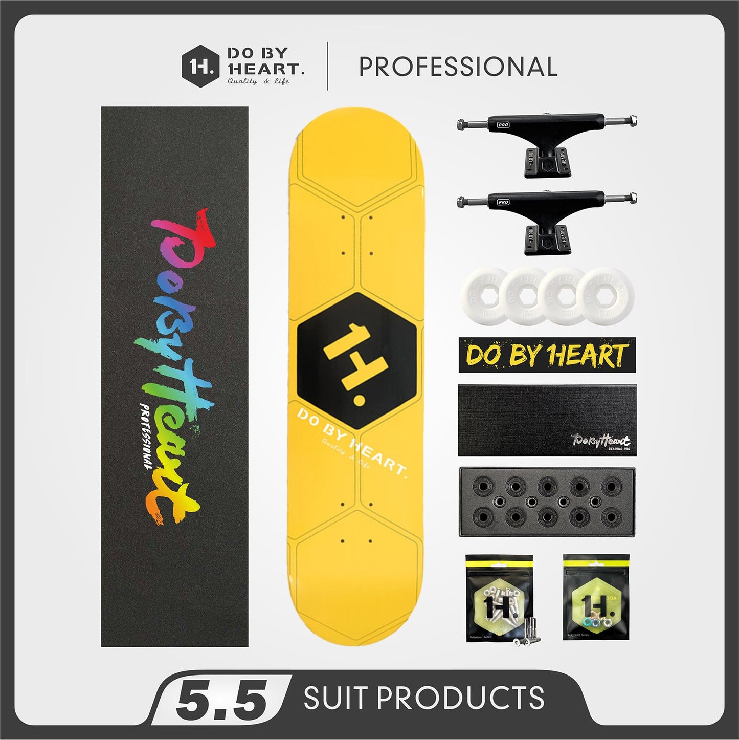 DBH 5.5 经典黄滑板