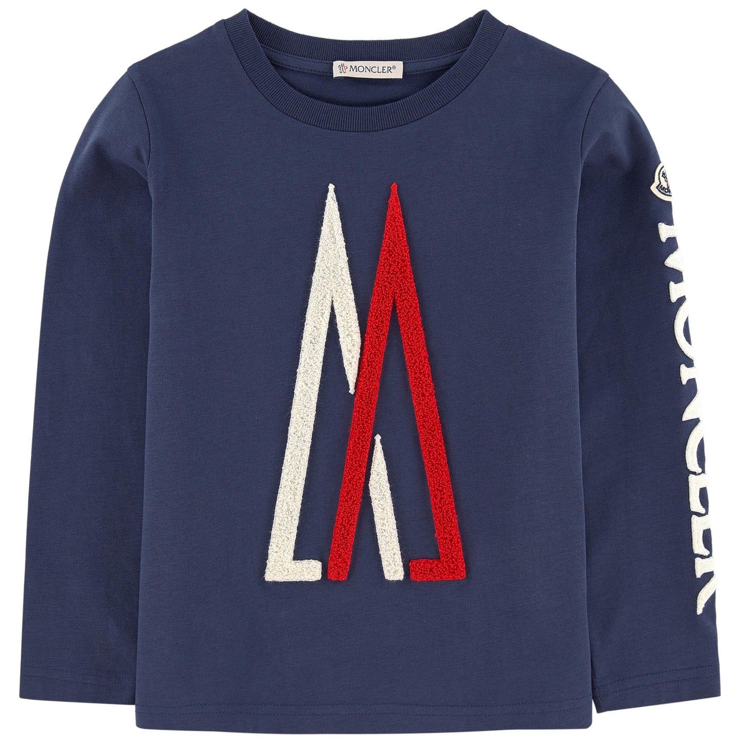 Boys Blue Cotton Logo T-shirt