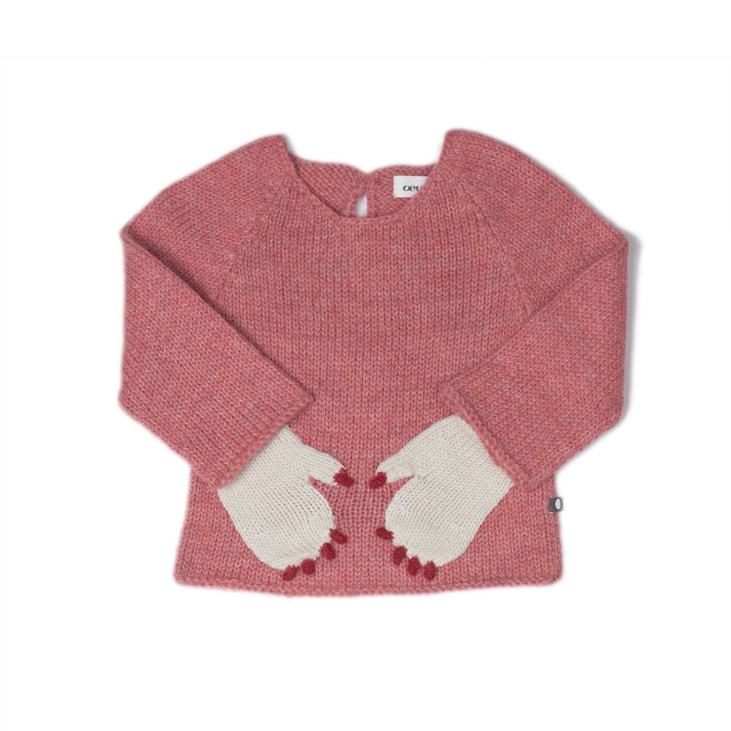 Baby Pink Monster Sweater With Gloves