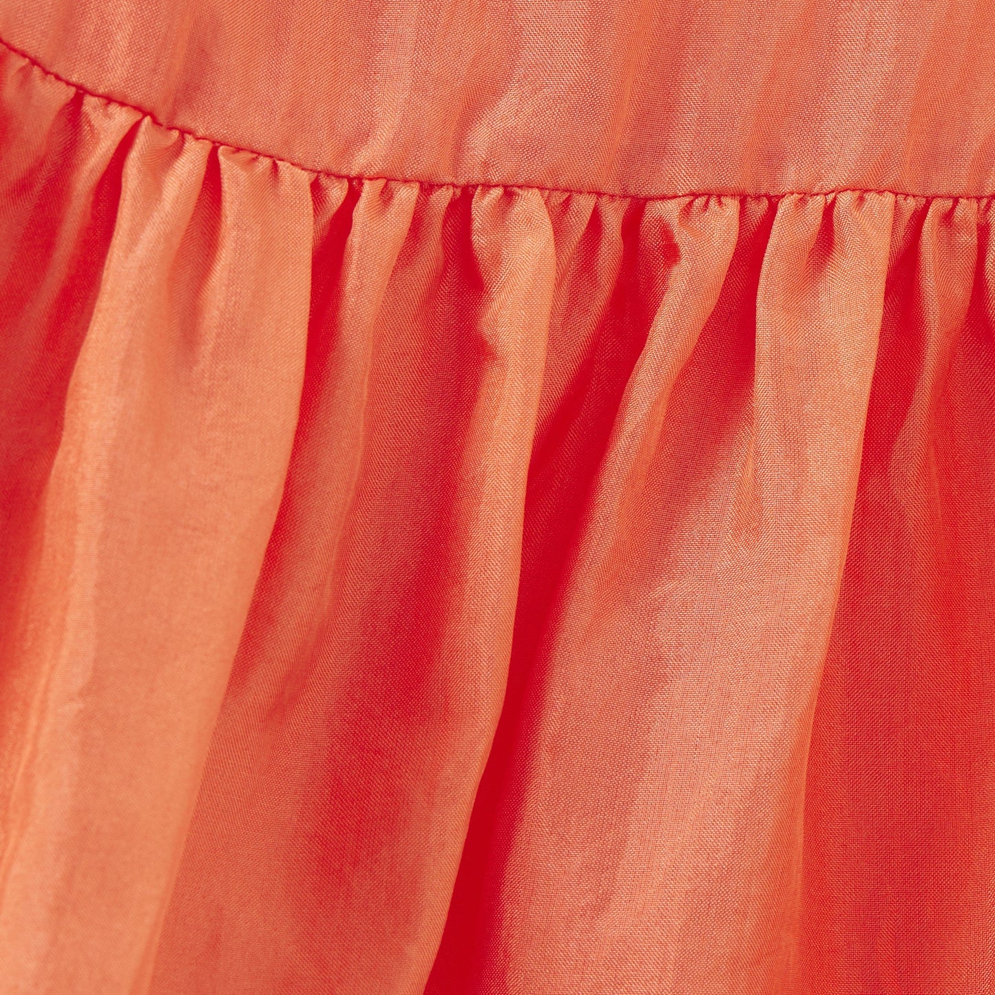 女童桃粉色吊带真丝连衣裙