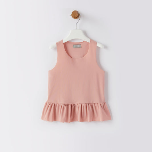 女童玫瑰粉背心