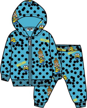 Baby Boys & Girls Blue Hooded Jacket Set