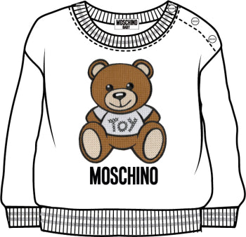Baby Boy & Girls White Sweatshirts