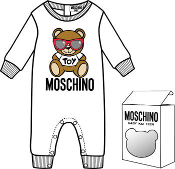 Baby Boy & Girls White Babysuit