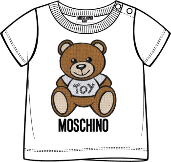 Baby Boys & Girls Grey Logo T-Shirt