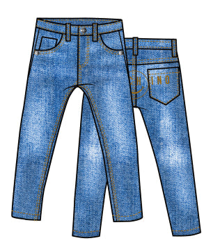 Boys & Girls Blue Denim Trousers