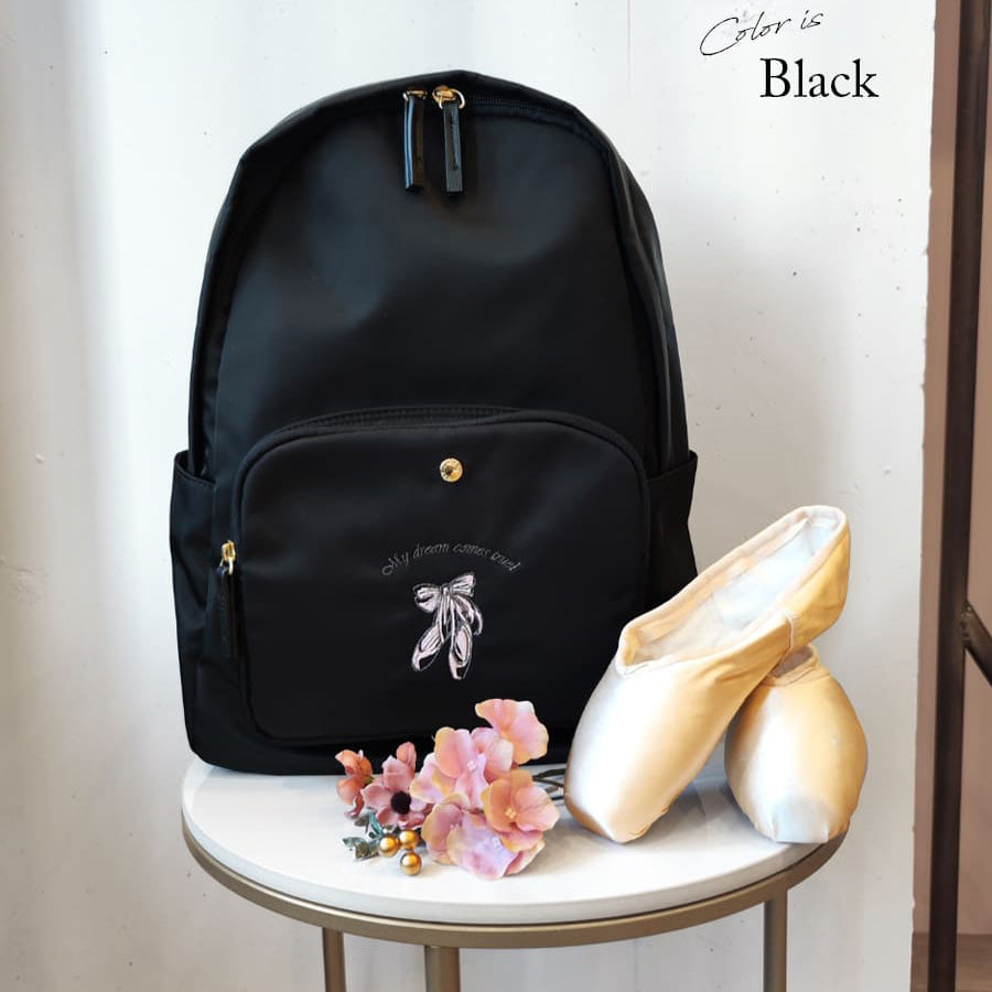 Irena-女童黑色"item69/Black"芭蕾舞背包(W28 x H40 x D11cm)