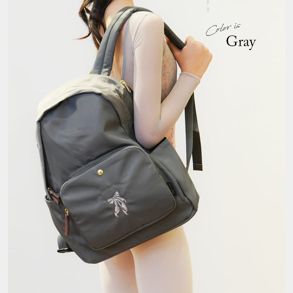 女童灰色"item69/gray/Qingqing"背包(宽28x高40x深11cm)