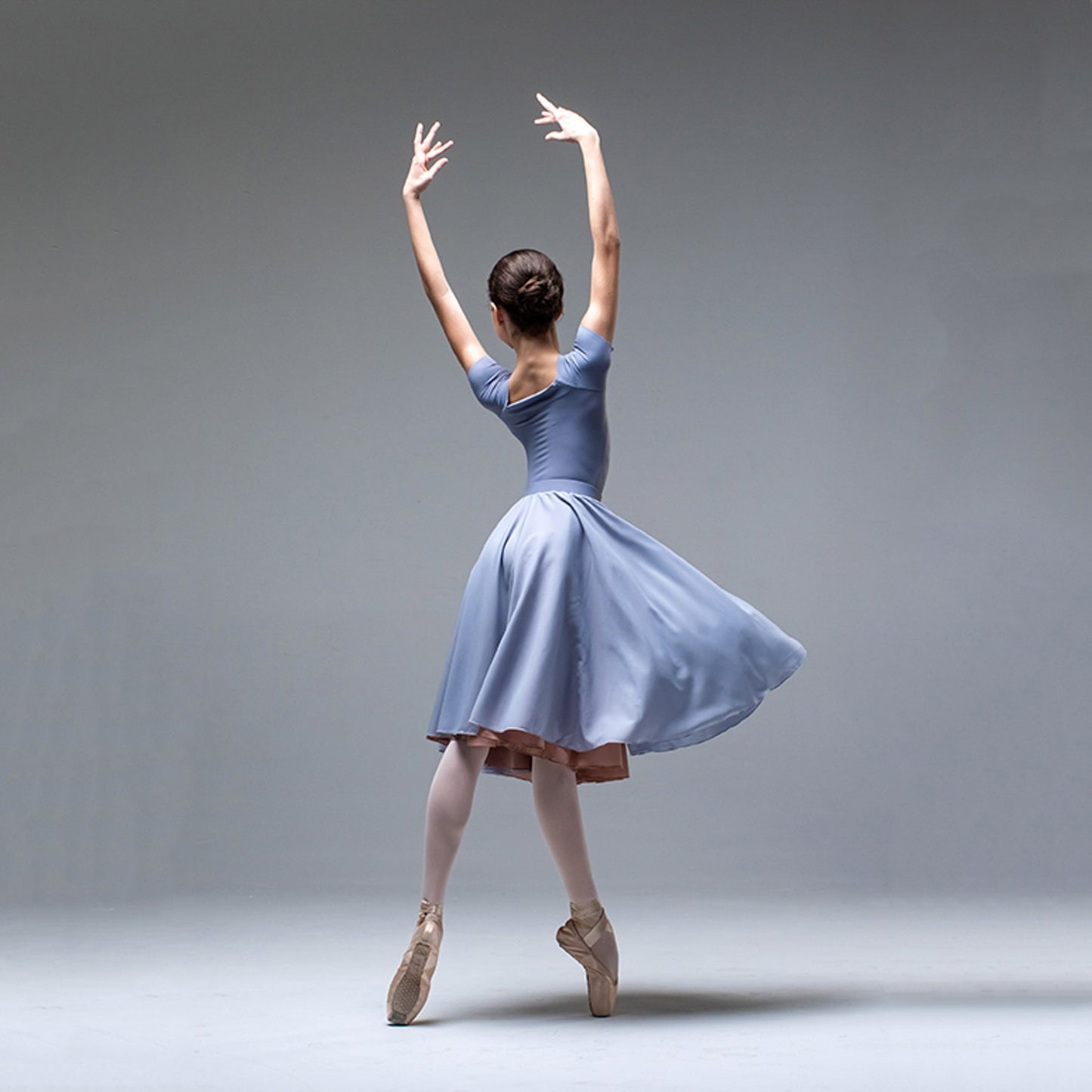 女童灰色芭蕾舞连体衣