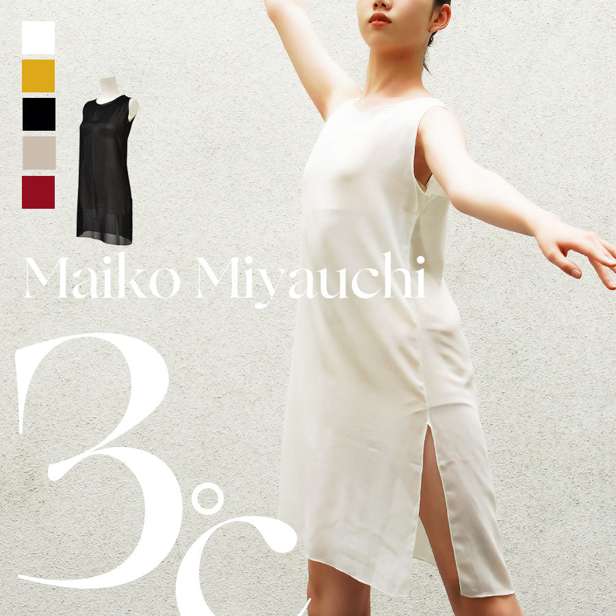 女士白色"Maiko Miyauchi3℃/white"芭蕾舞连衣裙