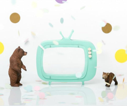 薄荷绿电视存钱罐