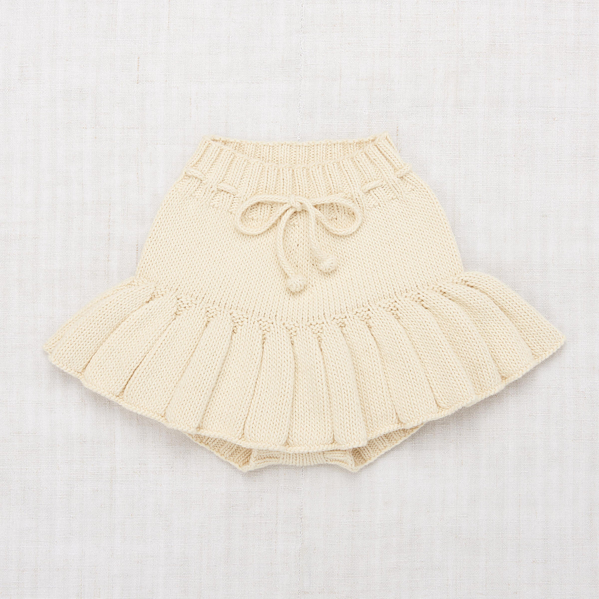 Girls White Pima Cotton Skirt