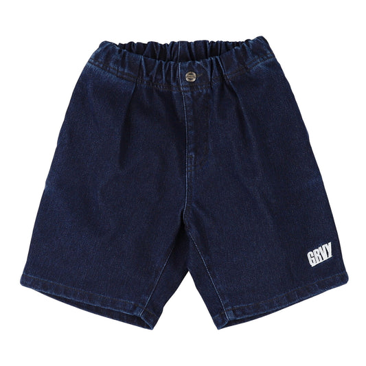儿童深蓝色牛仔短裤