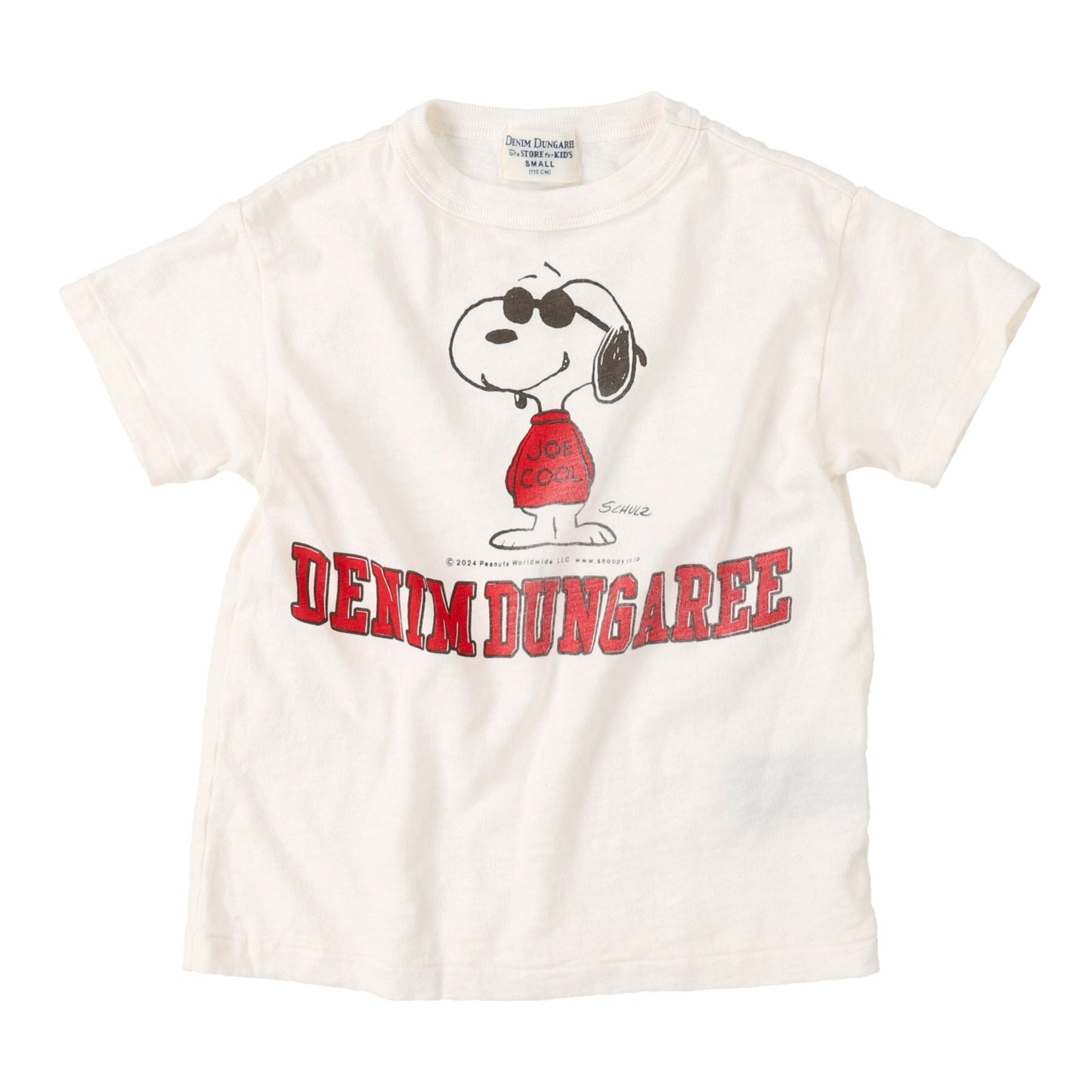 儿童白色史努比棉T恤