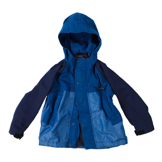 儿童蓝色连帽夹克