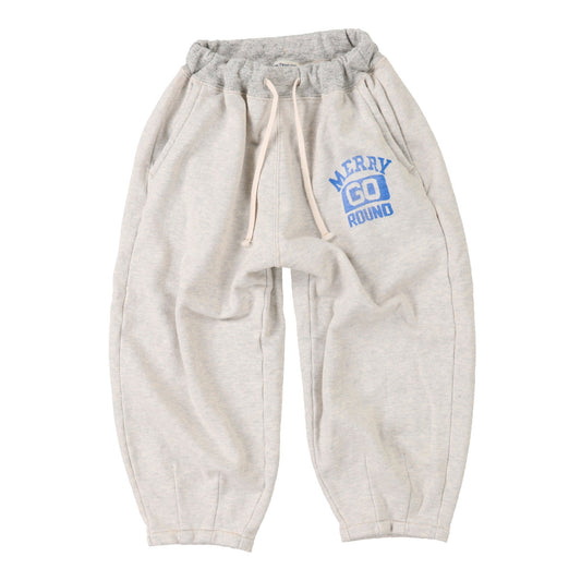 儿童浅灰色棉长裤