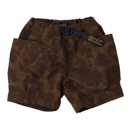 儿童棕色迷彩短裤