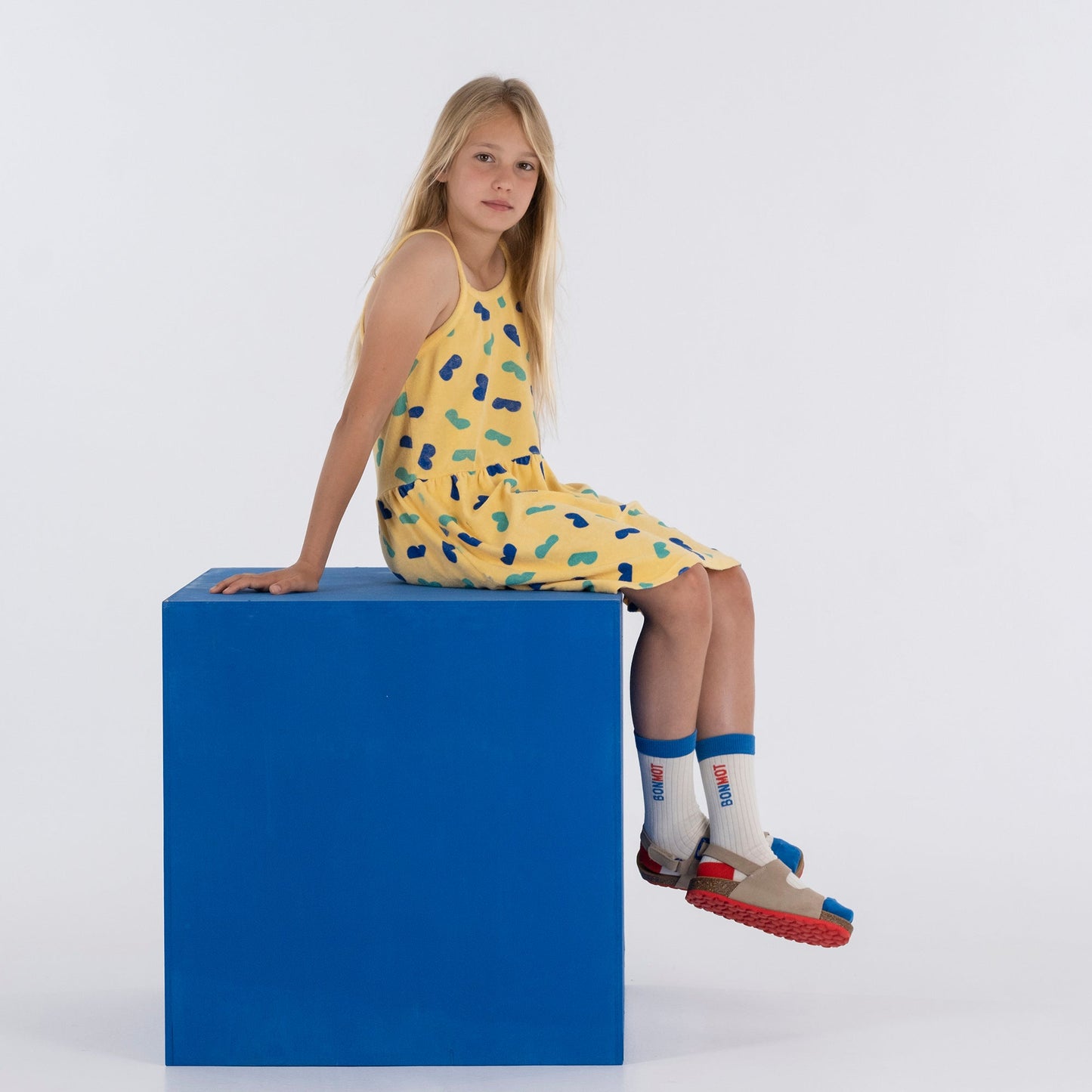 儿童白色Logo棉袜