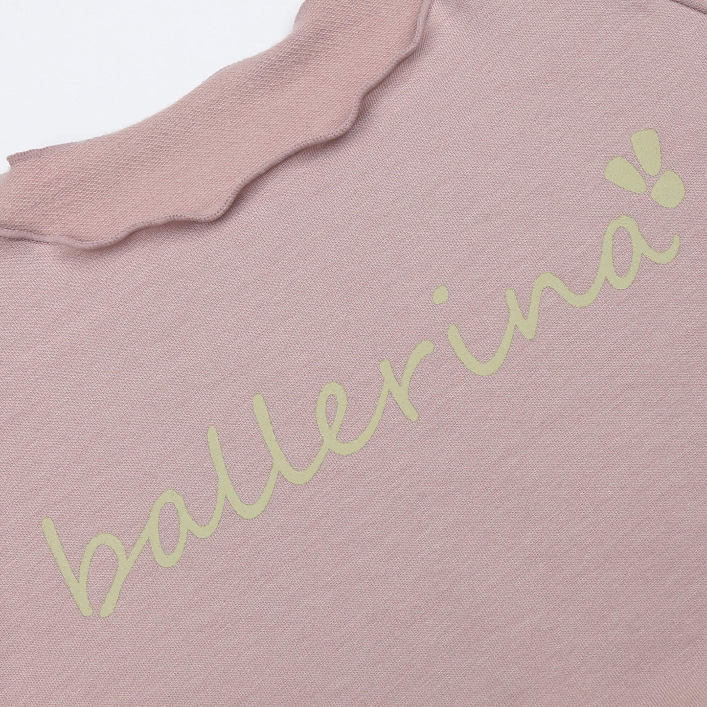 女童粉色芭蕾舞短款T恤