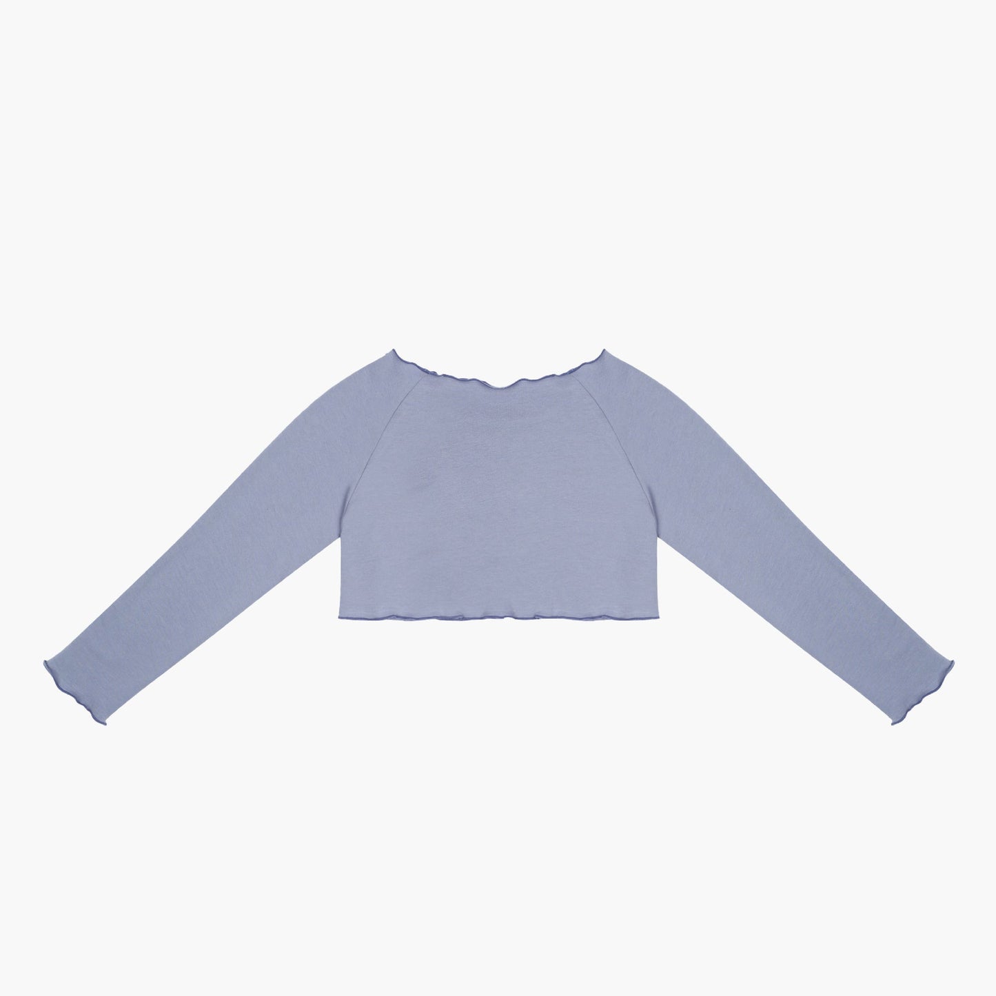 女童蓝色芭蕾舞短款T恤