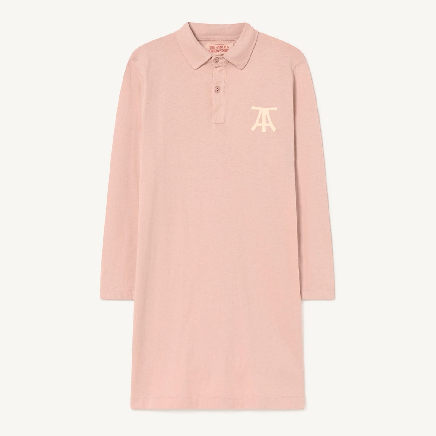 女童粉色Logo棉连衣裙