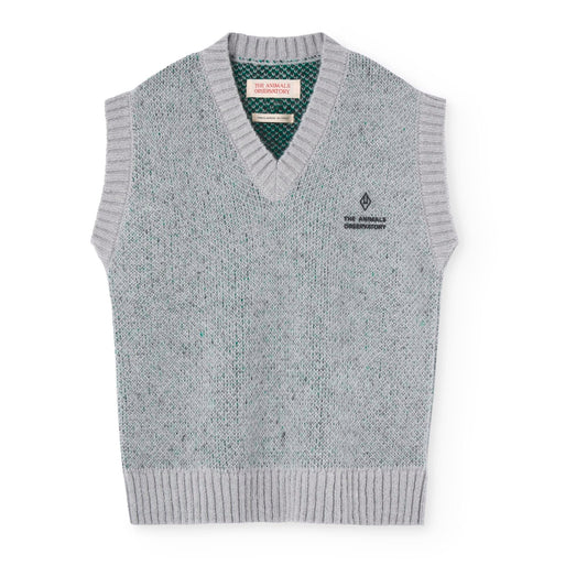 儿童灰色针织背心