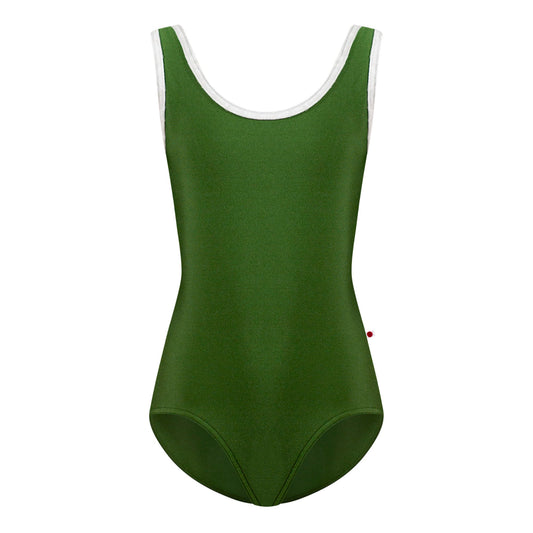 女童绿色"Anna/N-Lucky/CV-White"芭蕾舞连体衣