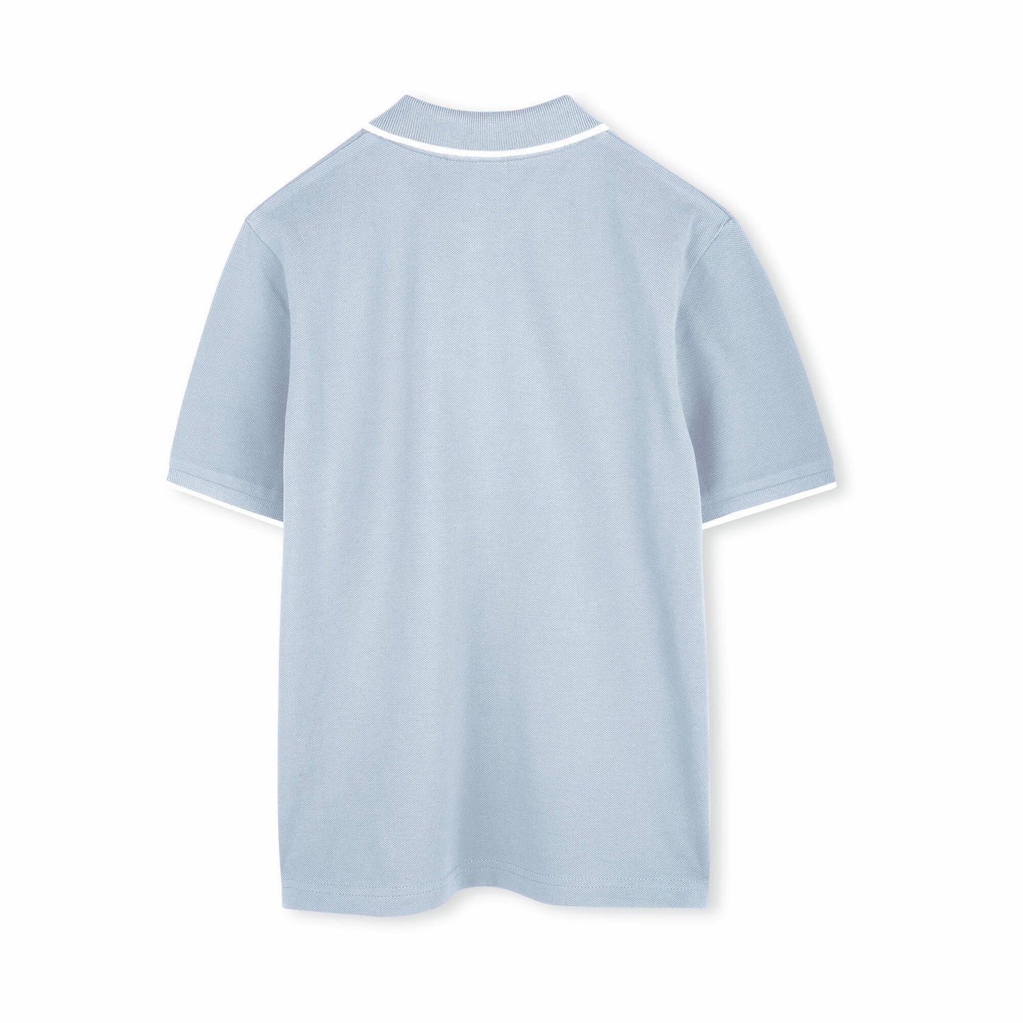 男童淡蓝色Logo棉Polo衫