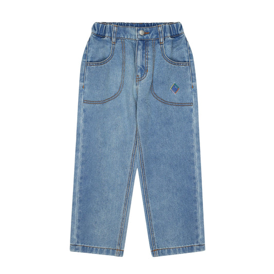 儿童蓝色牛仔裤