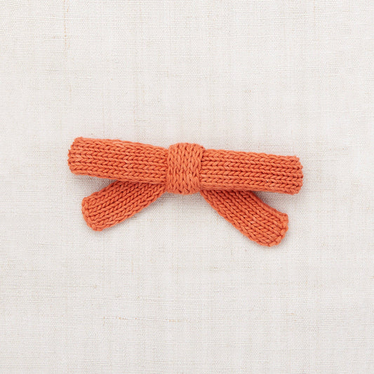 女童橘色蝴蝶结发夹