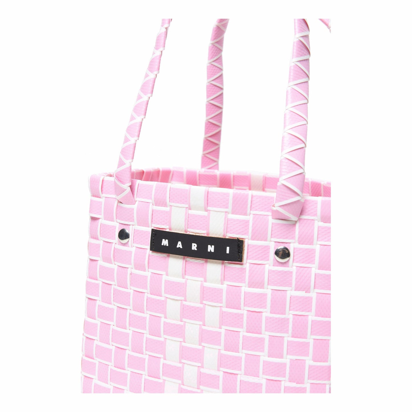 女童粉色Logo手提包