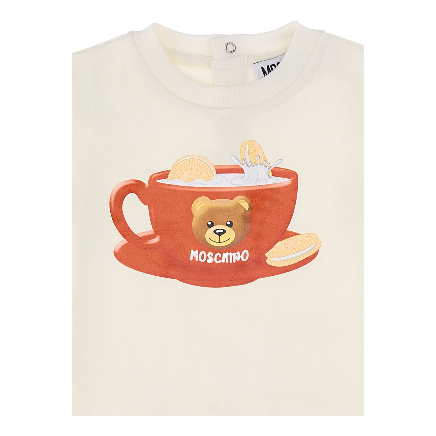 女婴白色印花棉连衣裙