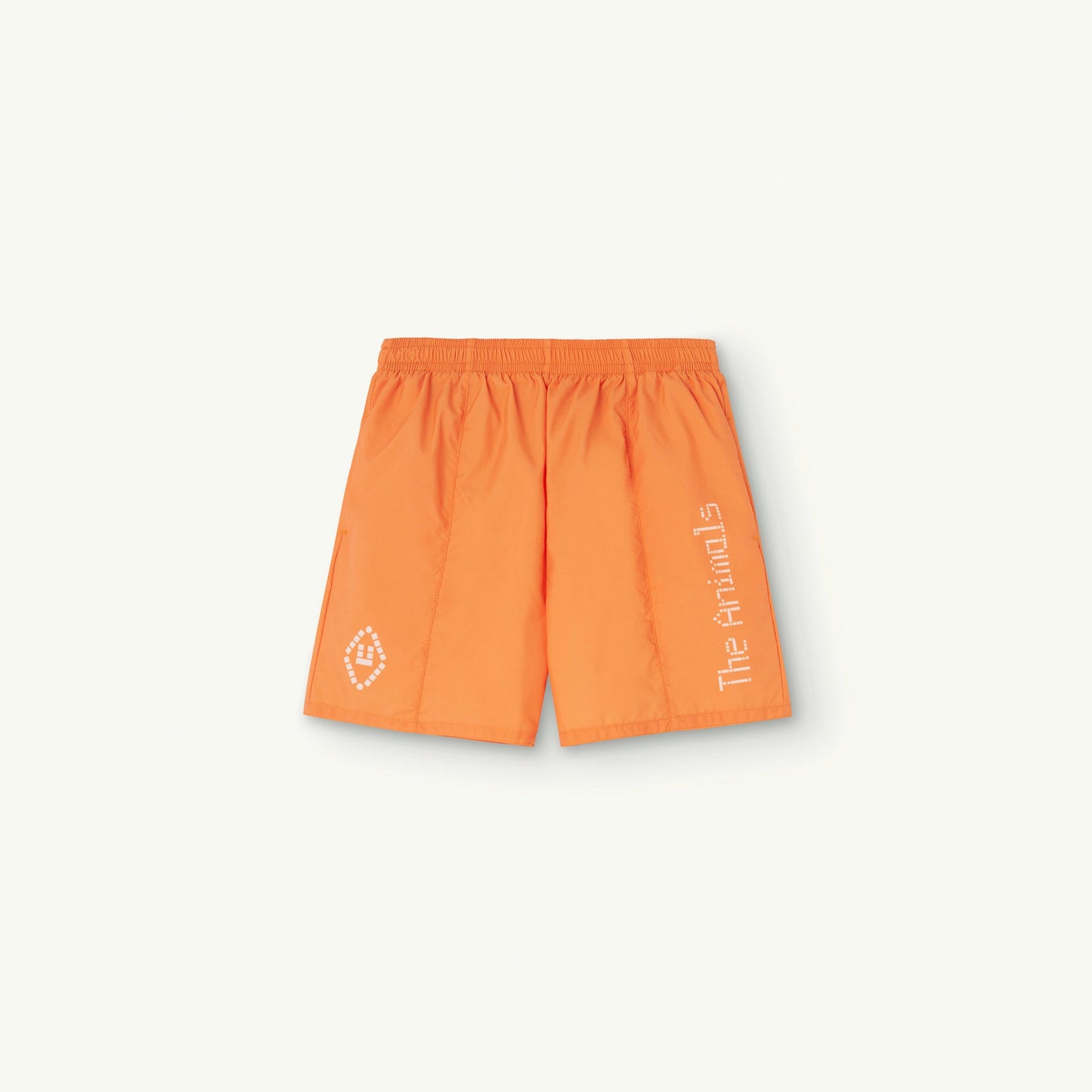 儿童橙色Logo泳裤