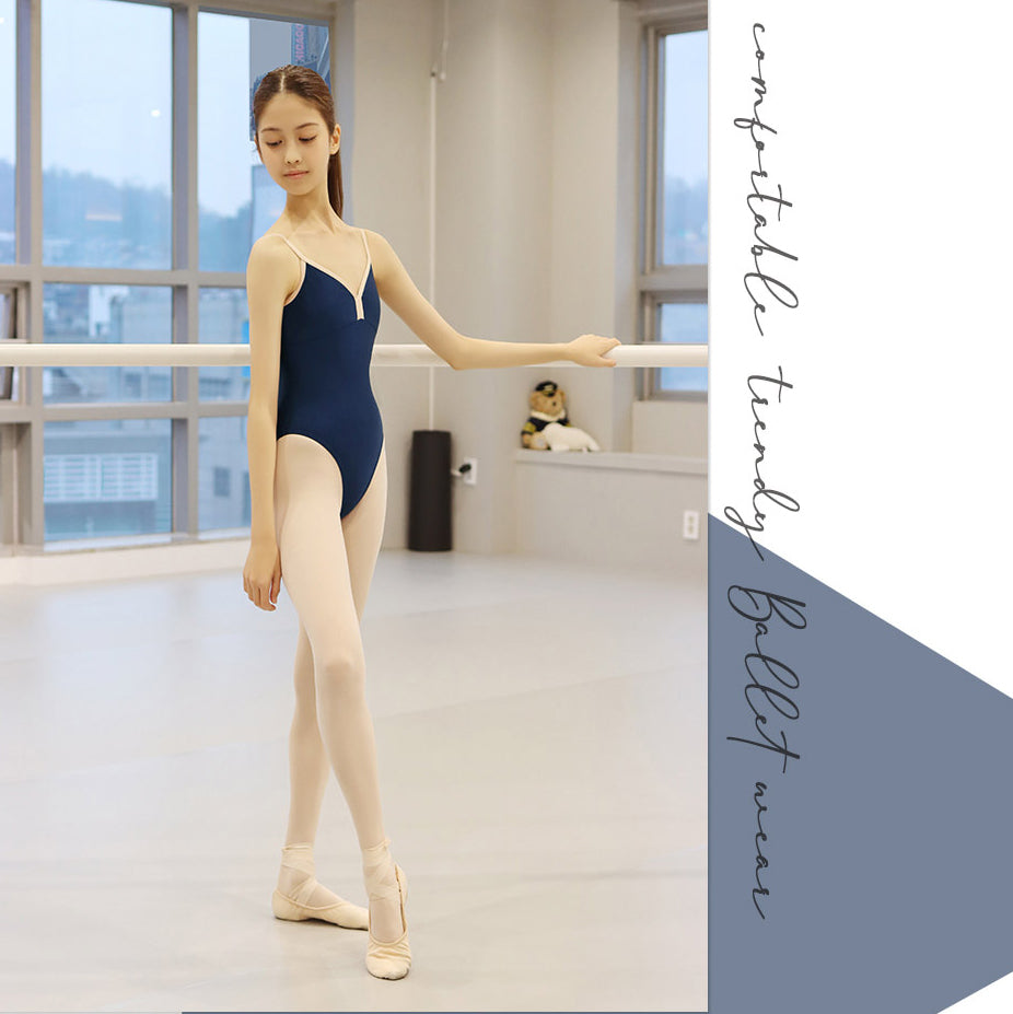 女童藏蓝色芭蕾舞连体衣(Tulip Bright Navy Leotard/navy)
