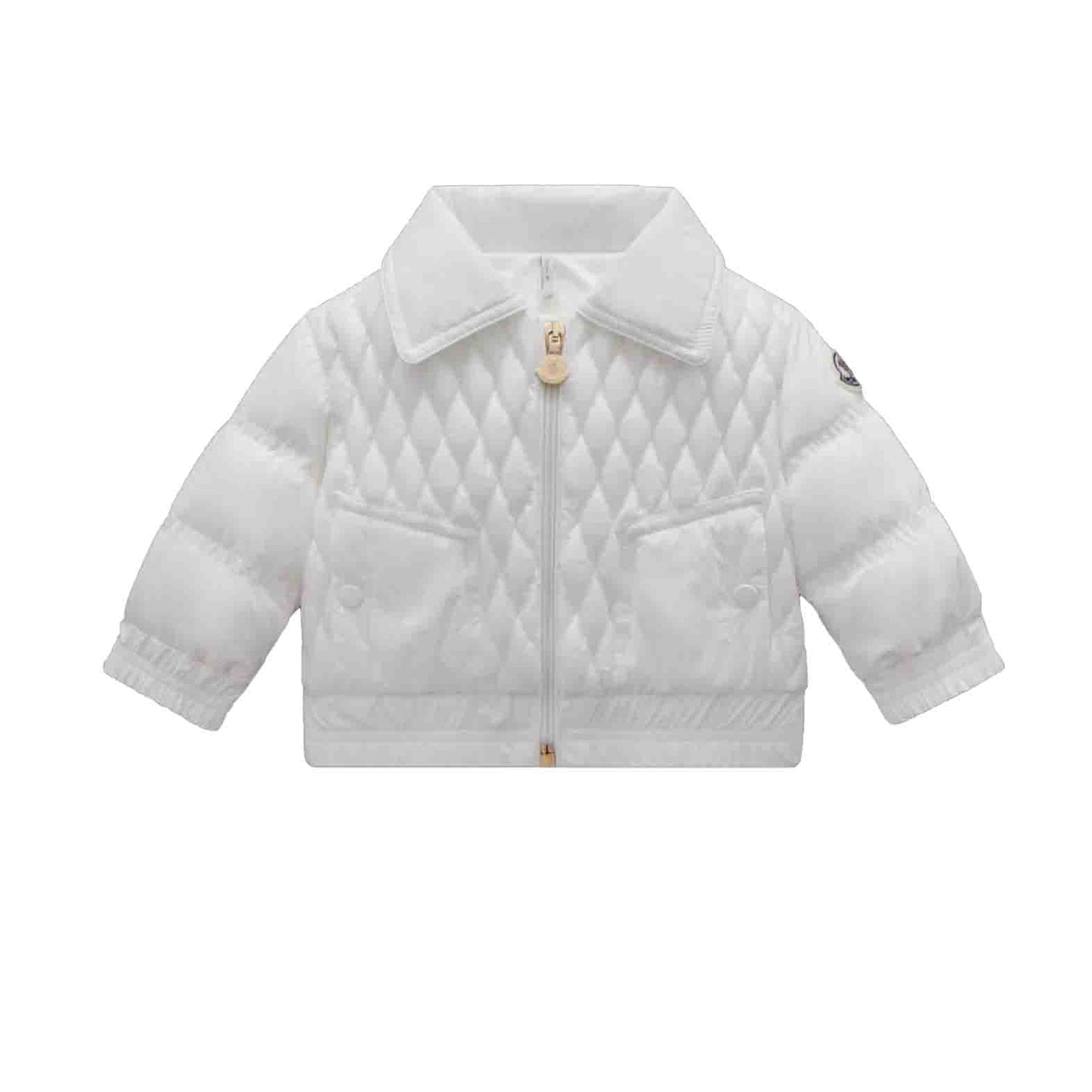 婴儿白色"ODIT"羽绒夹克