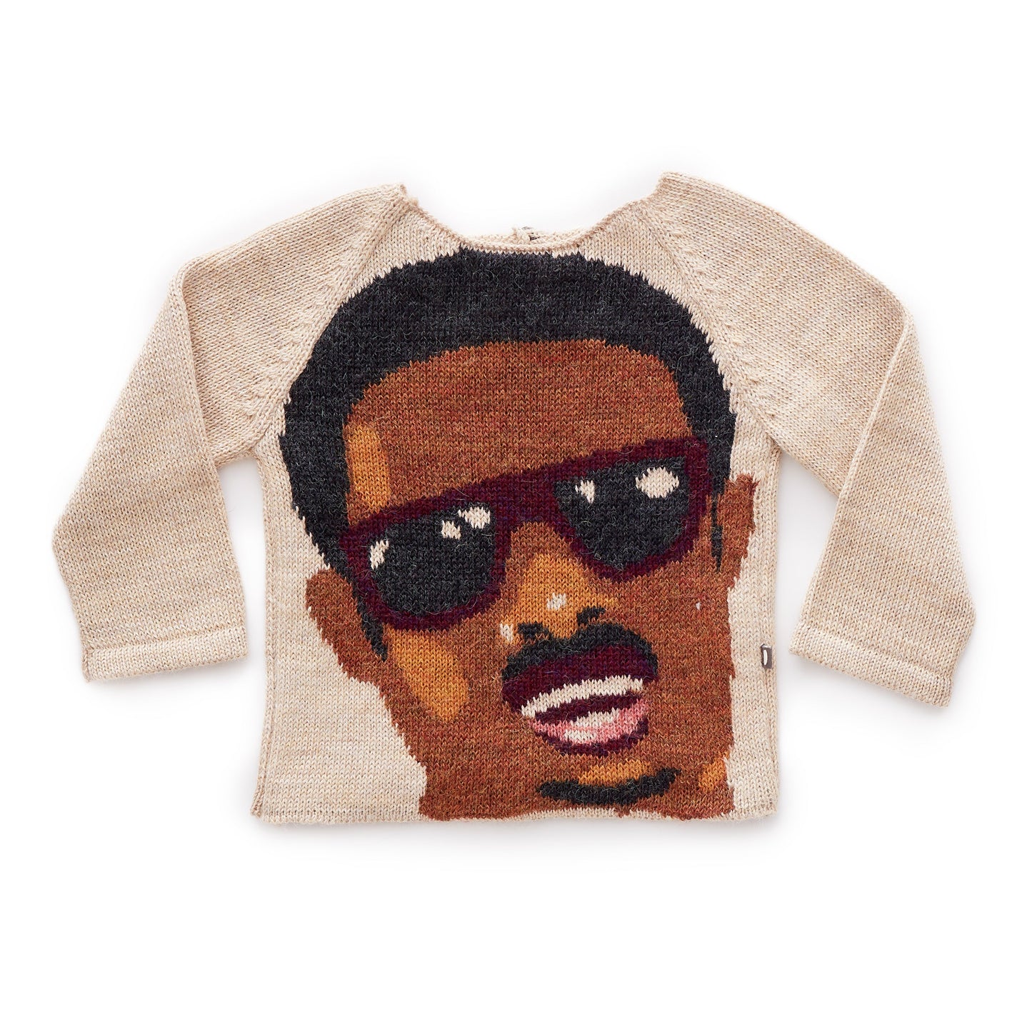 Baby Beige & Multi Baby Alpaca Sweater