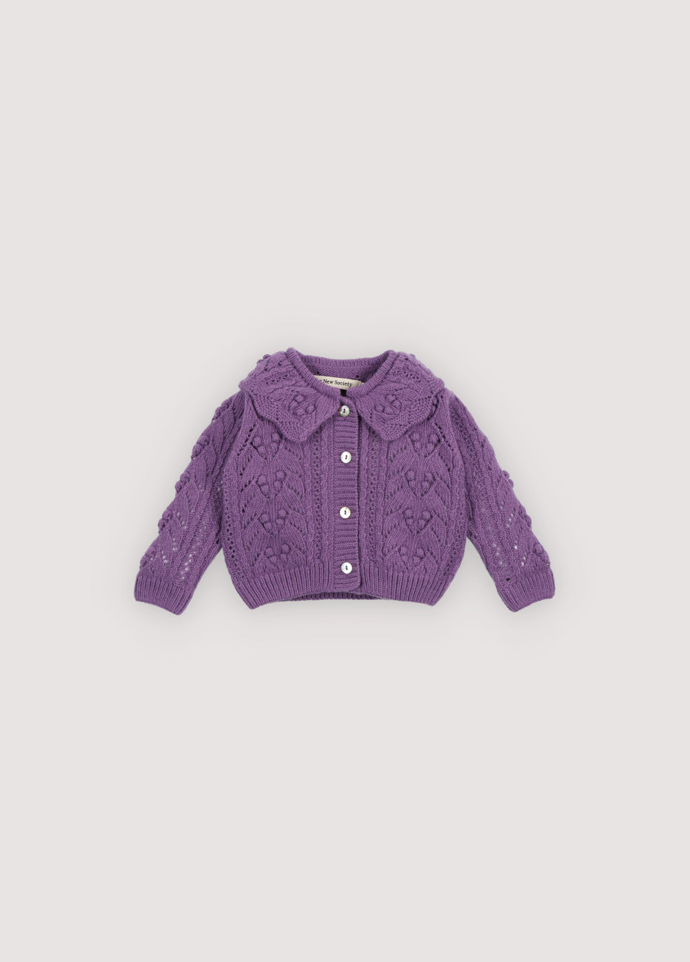 Lila Baby Cardigan Grape Bliss
