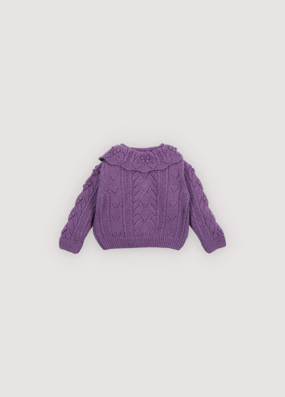 Lila Baby Cardigan Grape Bliss