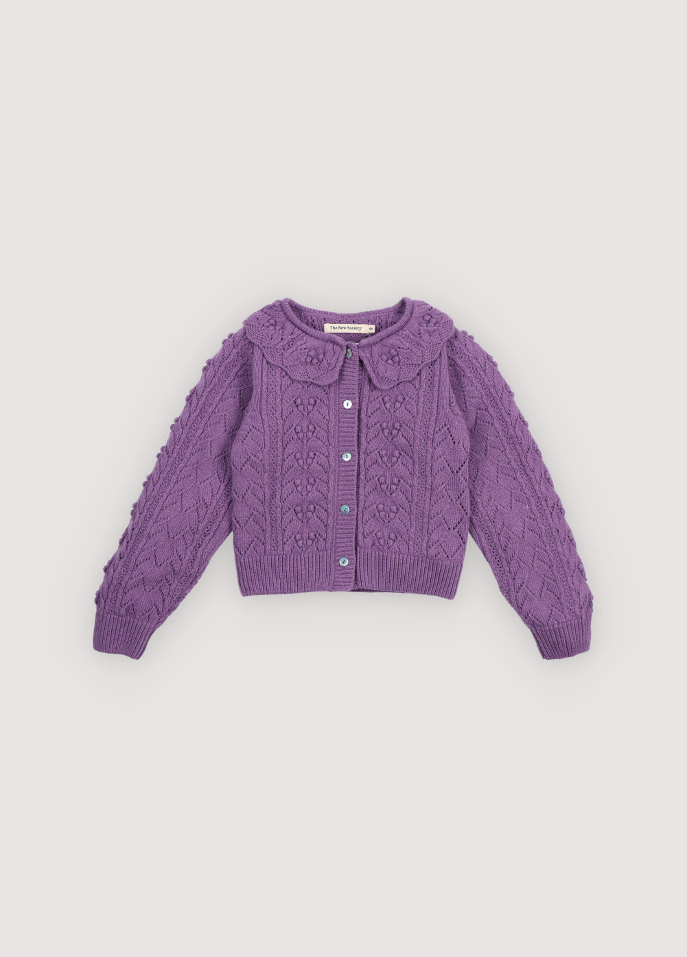 Lila Cardigan Grape Bliss