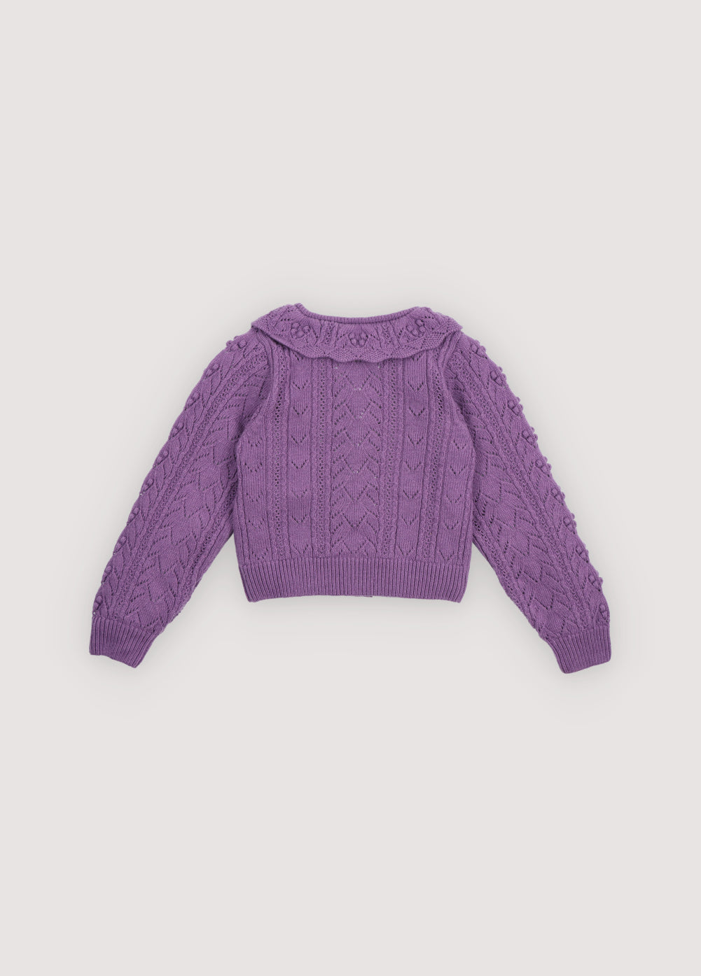 Lila Cardigan Grape Bliss